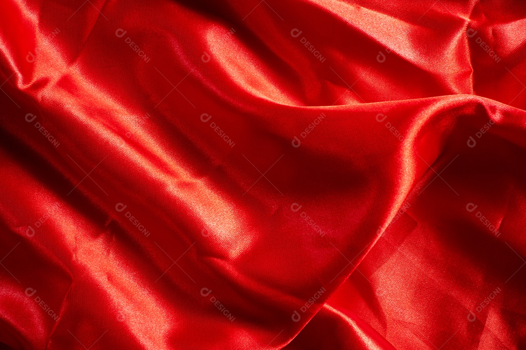 Fundo texturizado de tecido vermelho
