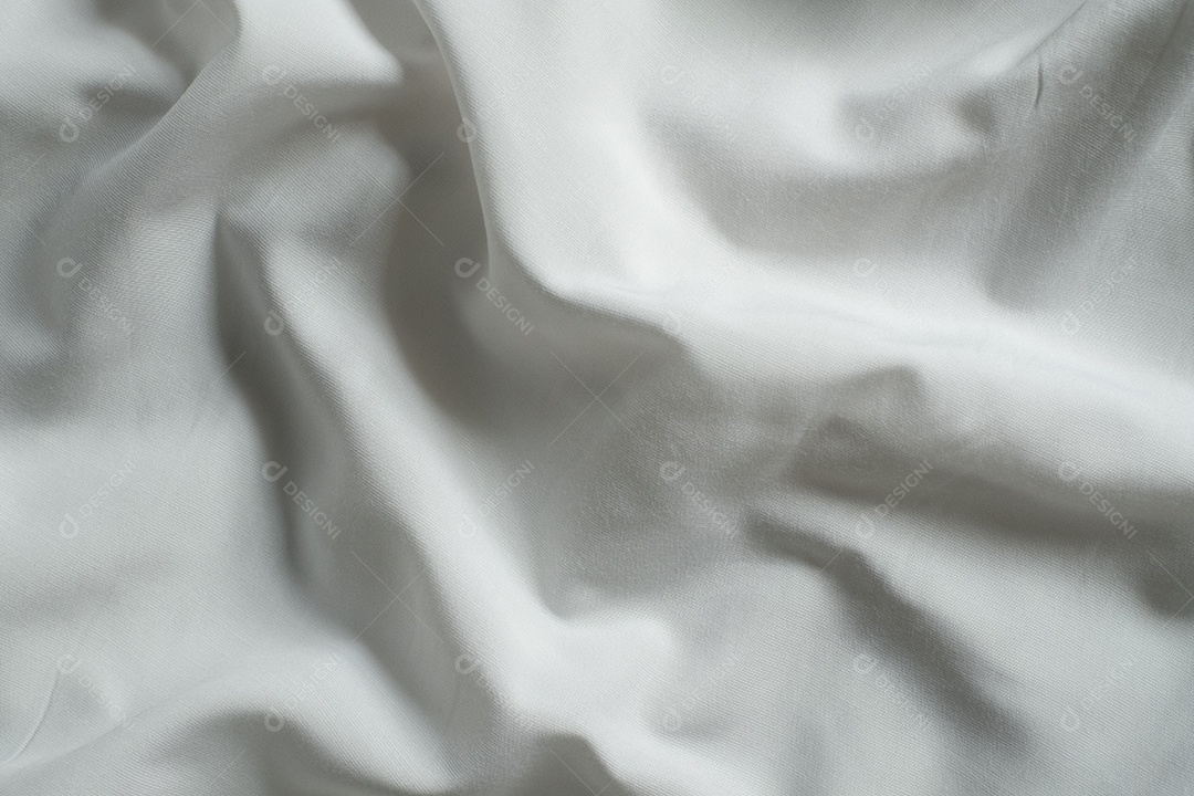 Papel branco limpo, fundo enrugado, abstrato.