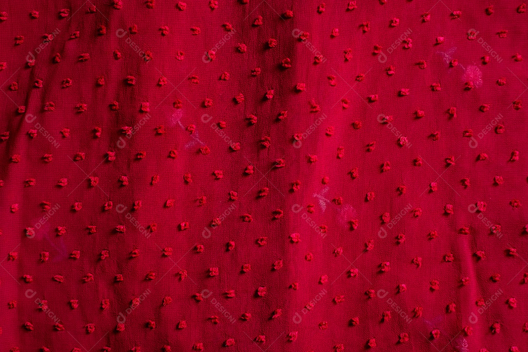 Fundo texturizado de tecido vermelho