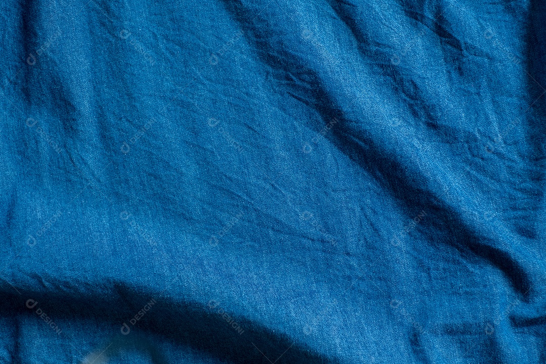 Fundo texturizado de tecido azul