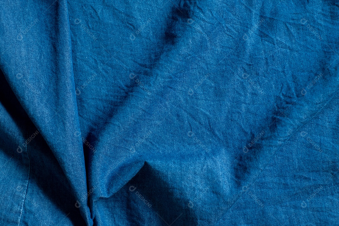 Fundo texturizado de tecido azul