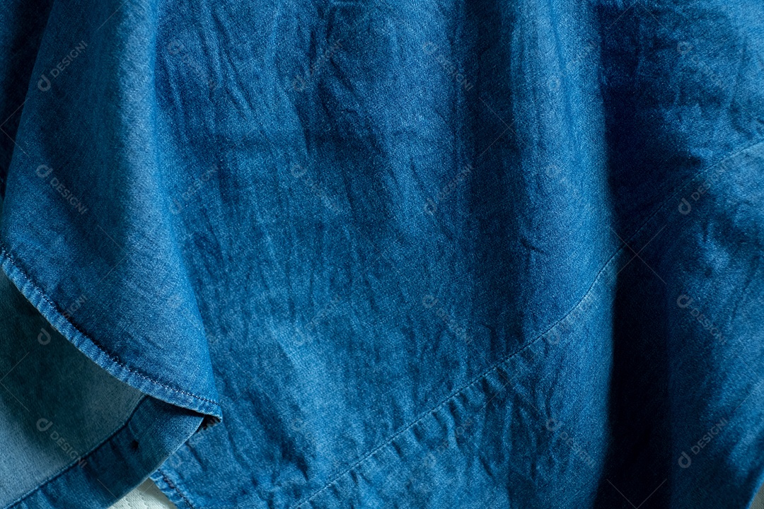 Fundo texturizado de tecido azul