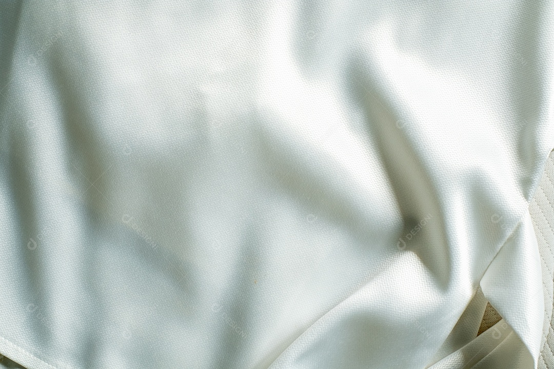 Fundo texturizado de tecido branco