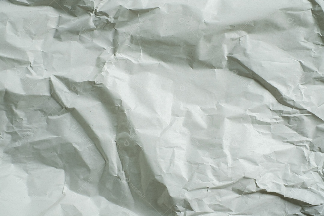 Fundo texturizado de papal branco amassado