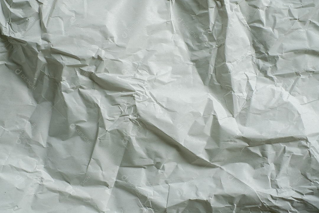 Fundo texturizado de papal branco amassado