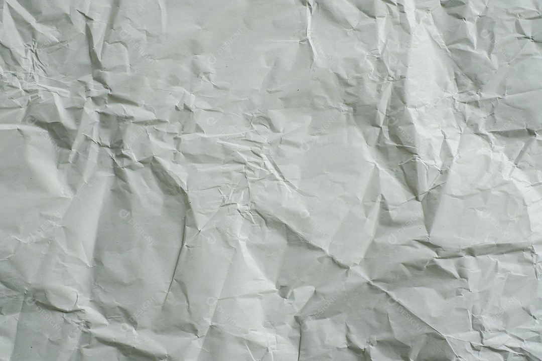 Fundo texturizado de papal branco amassado