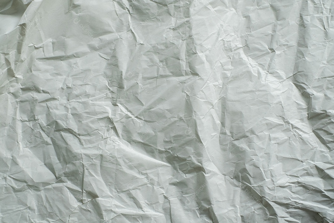 Fundo texturizado de papal branco amassado