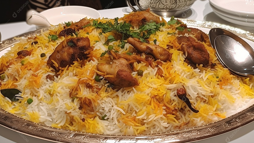 Deliciosa galinhada comida típica brasileira