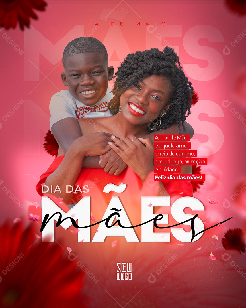 Feliz Dia Das Mães 14 de Maio Social Media PSD Editável