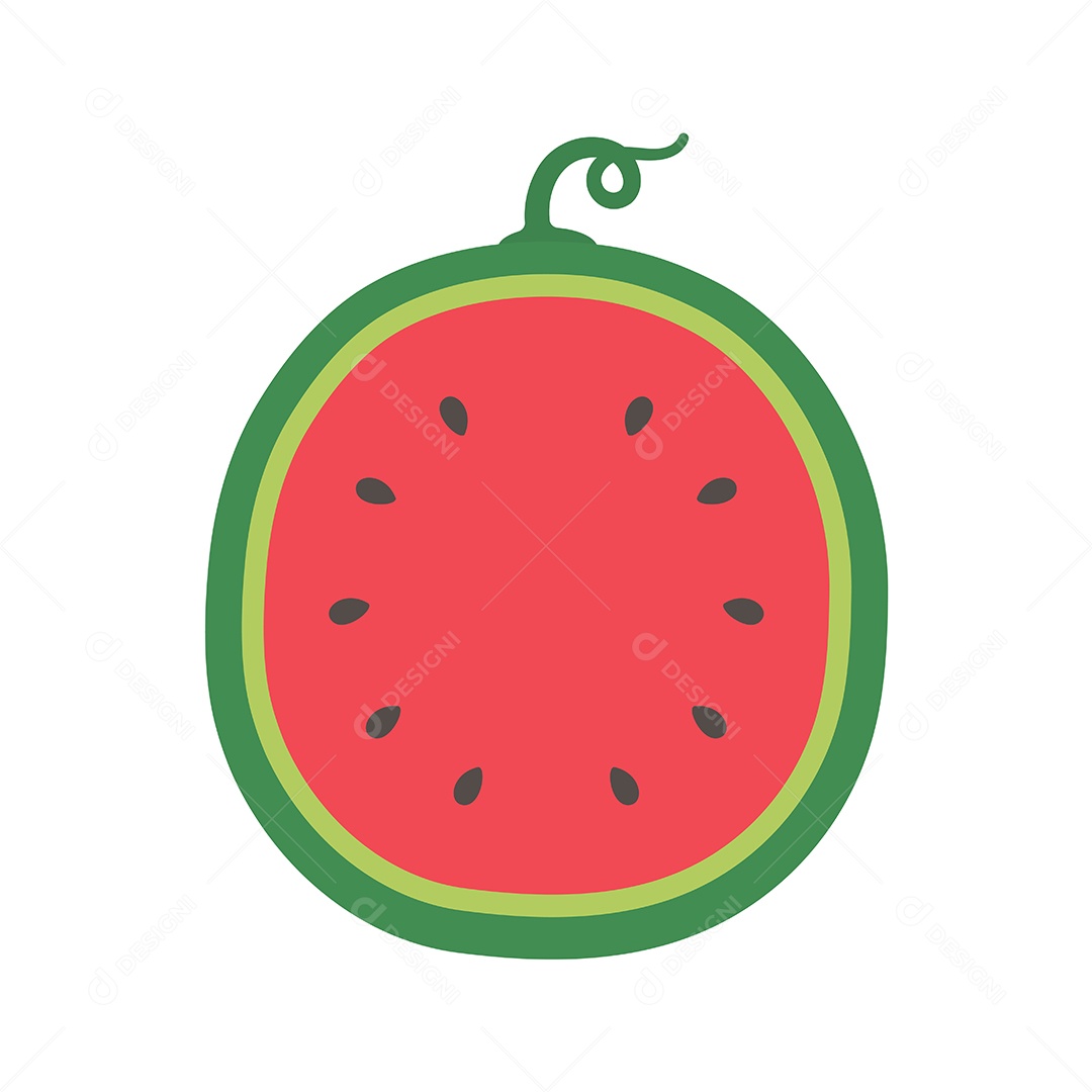Desenho De Melancia Vetor EPS