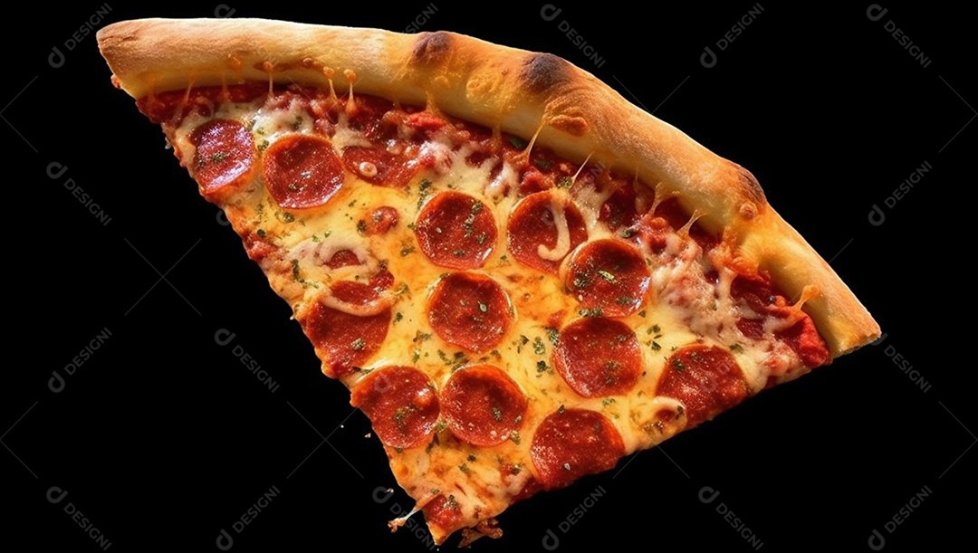 Deliciosa pizza assada sobre mesa de madeira