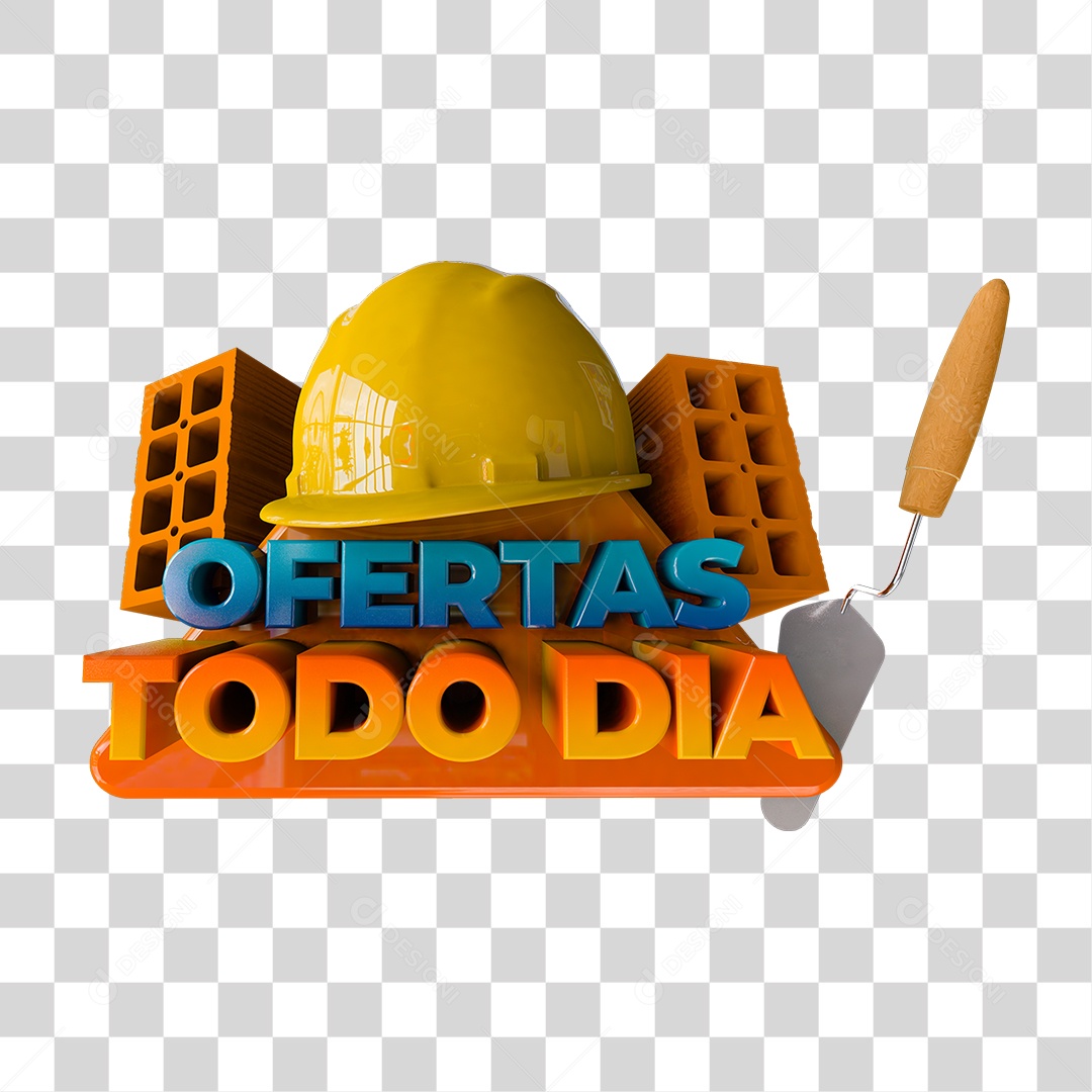 Selo 3D Ofertas Todo Dia PNG Transparente