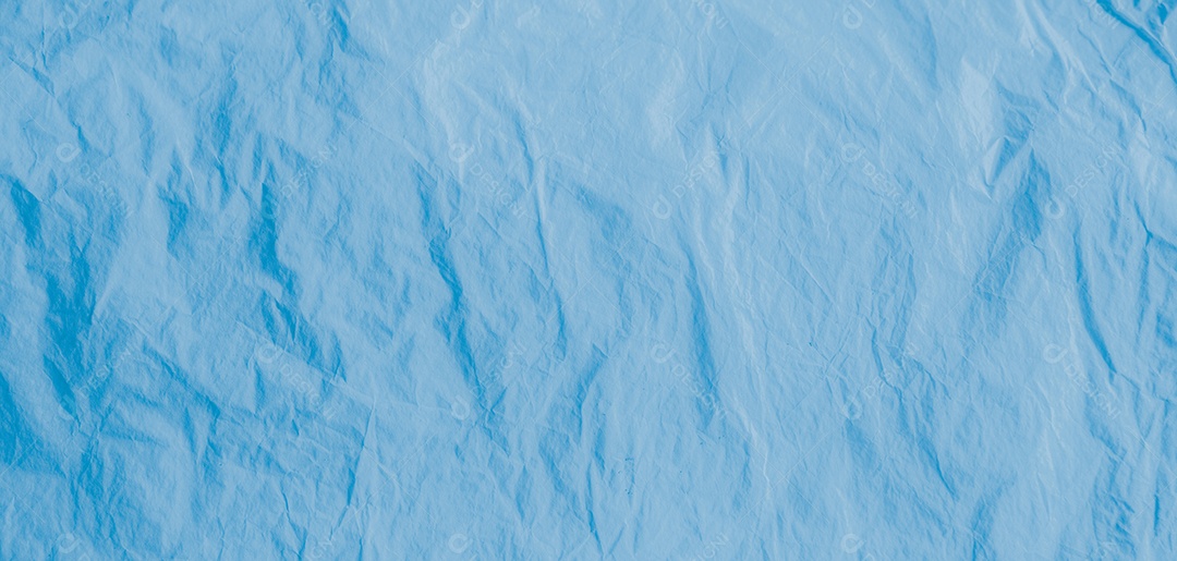 Fundo de textura de papel amassado azul