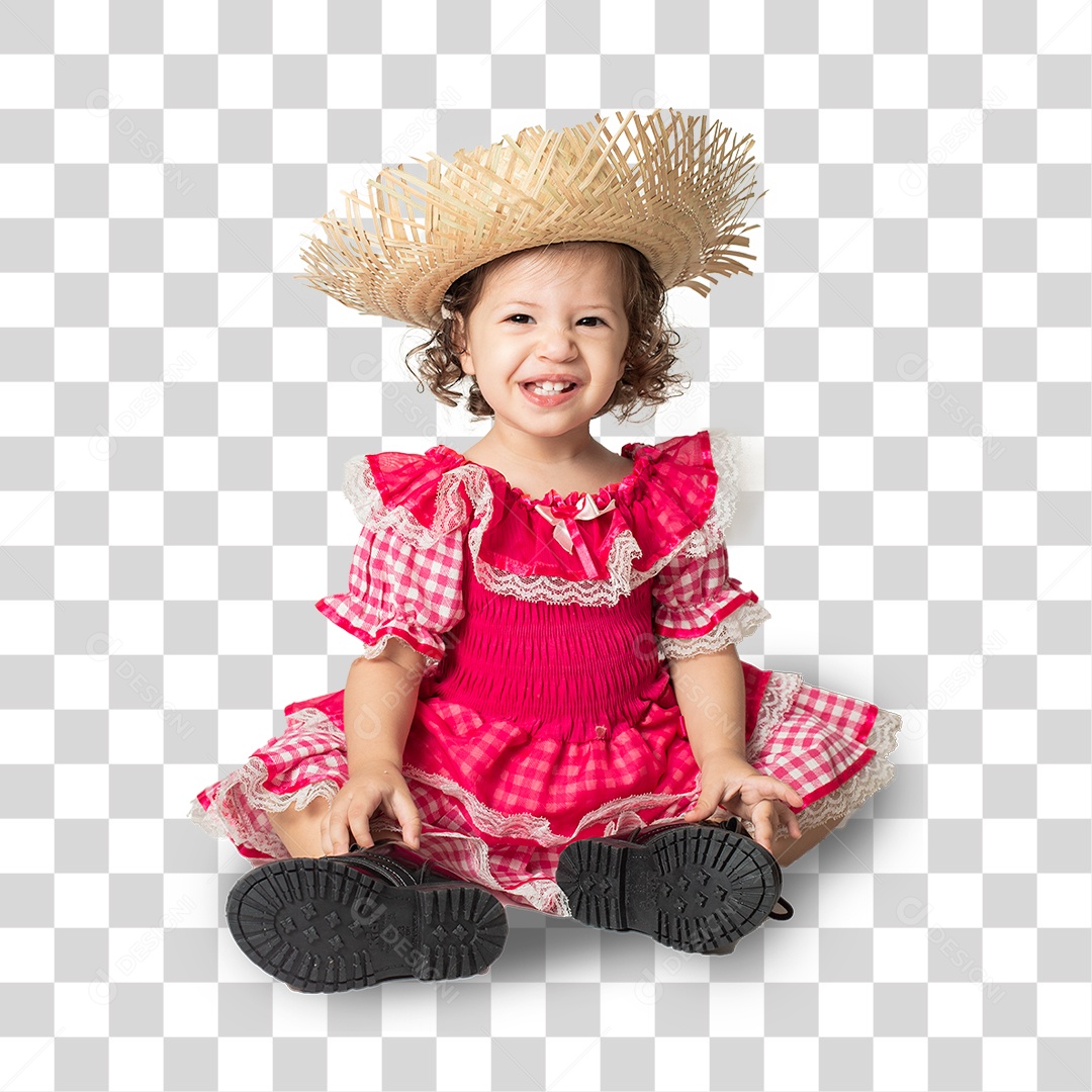 Criança Sentada Sorrindo PNG Transparente