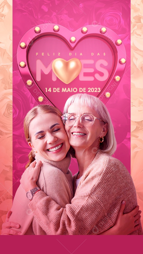 Social Media Story Feliz Dia Das Mães 14 De Maio PSD Editavel