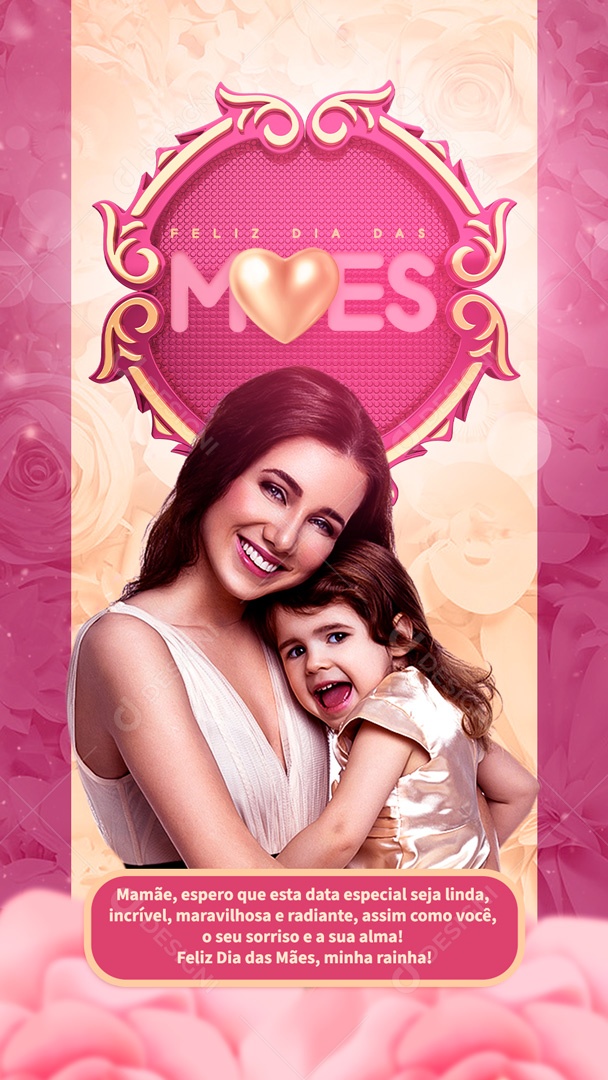 Social Media Story Dia Das Mães Data Especial PSD Editavel