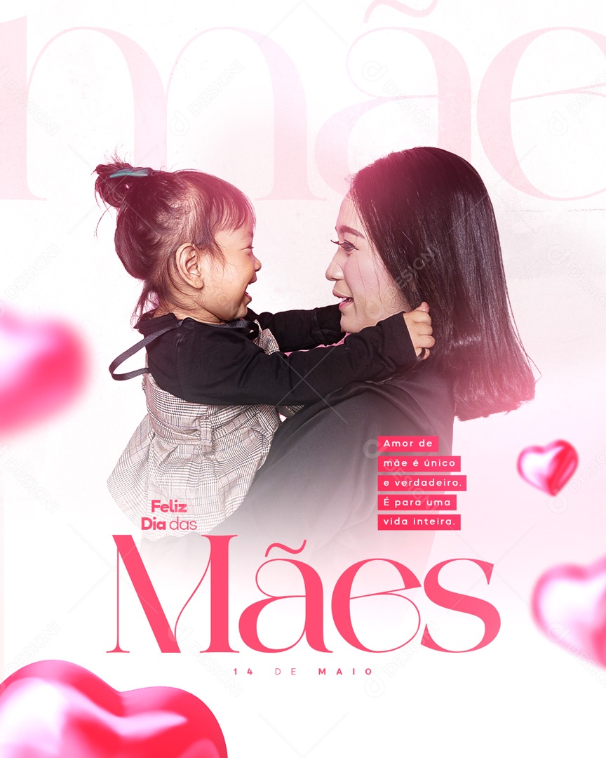 Social Media Mother's Day Unique And True May 14th Editable PSD