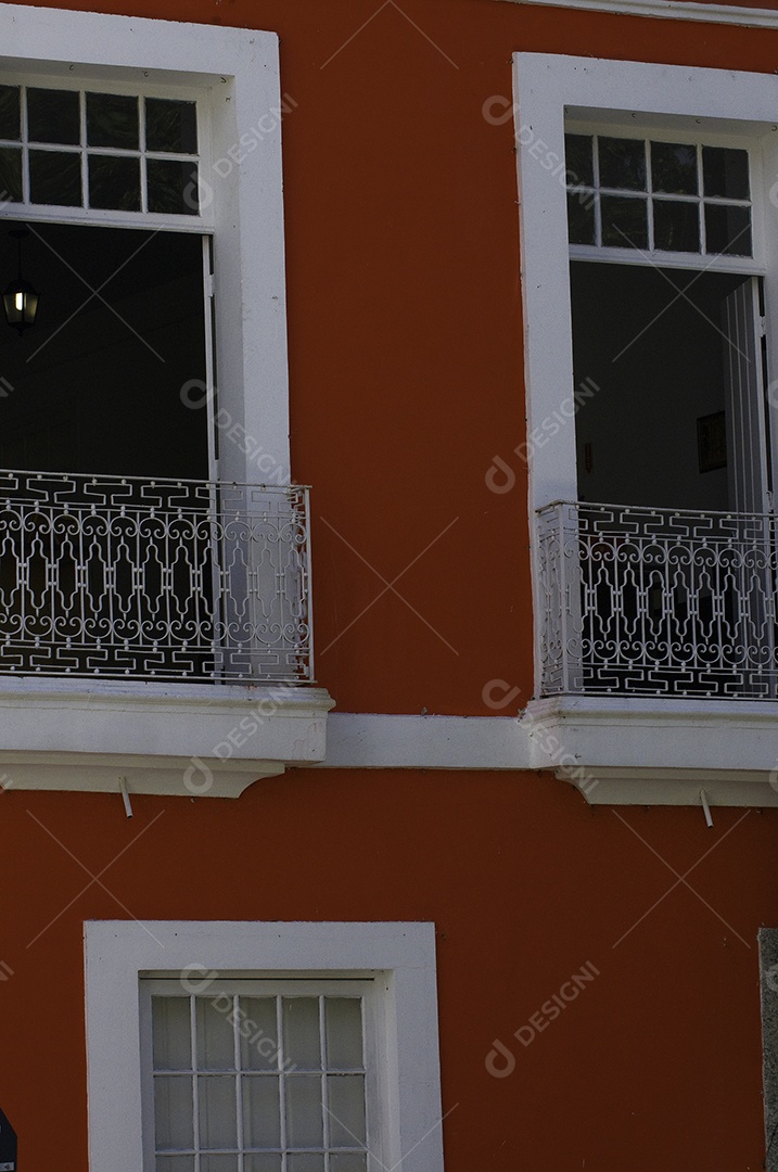 Detalhes arquitetônicos de casas tombadas na cidade de São José