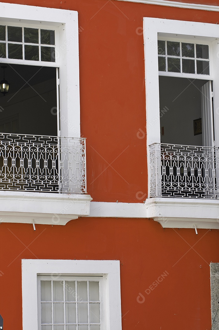 Detalhes arquitetônicos de casas tombadas na cidade de São José