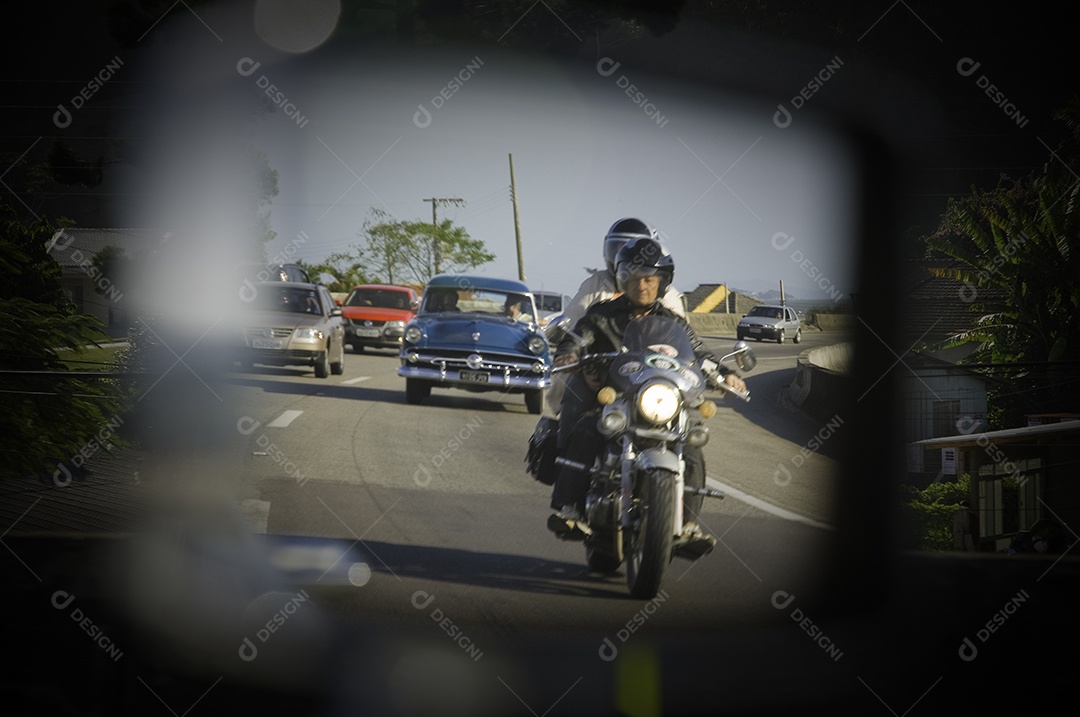 Detalhes de design de carros antigos restaurados