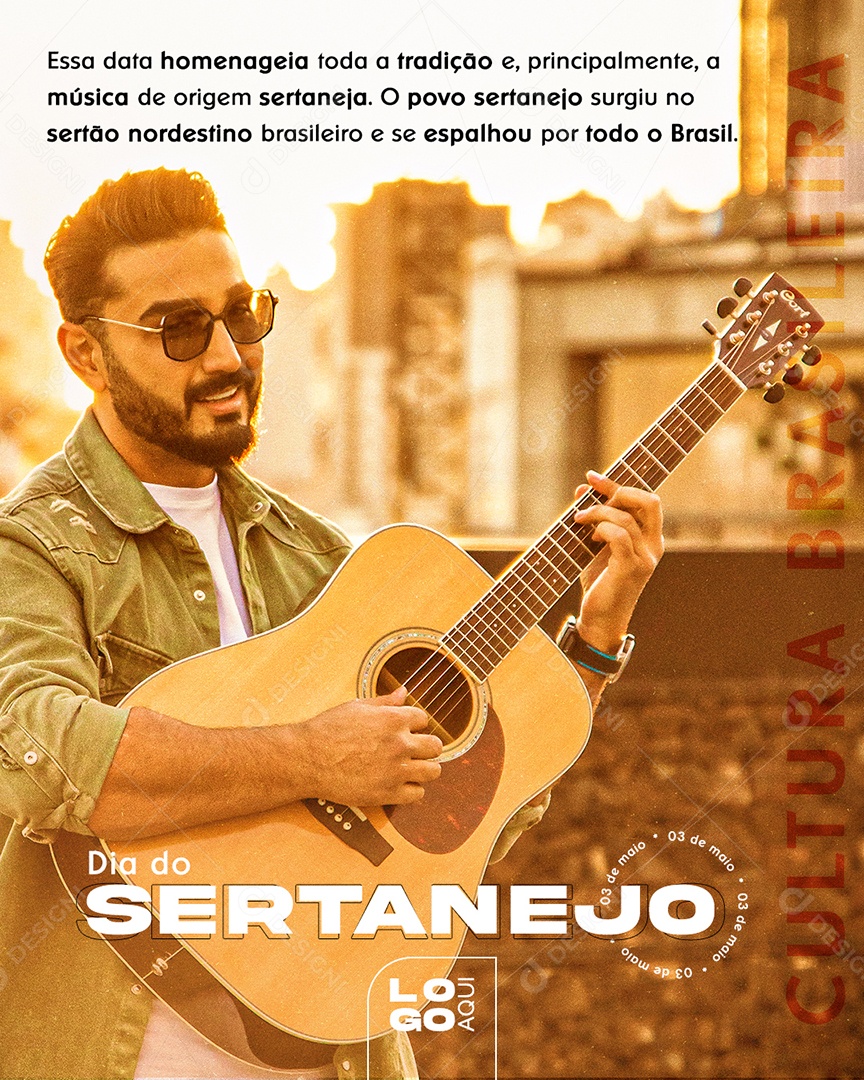 Dia Do Sertanejo Cultura Brasileira 3 De Maio Social Media PSD Editável