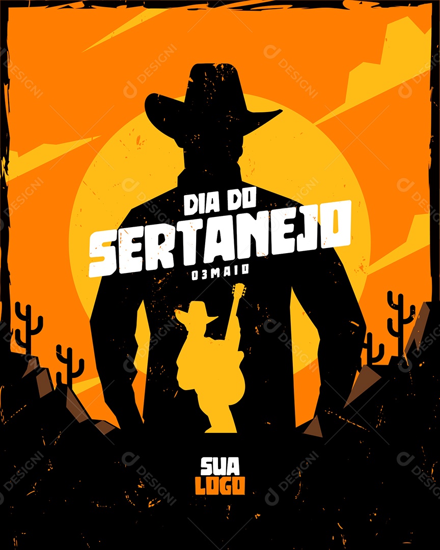 Dia Do Sertanejo 03 De Maio Social Media PSD Editável