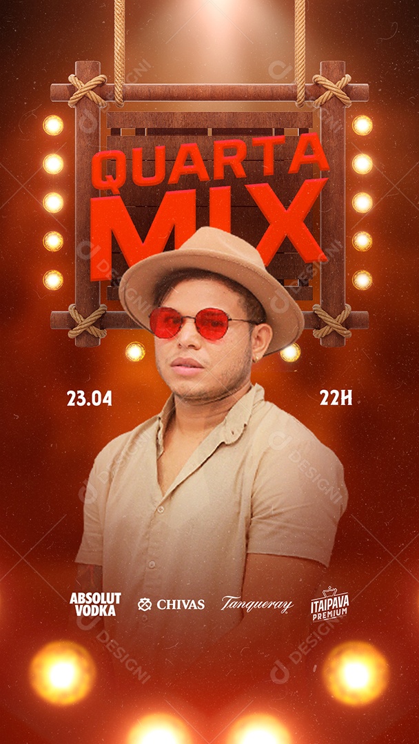 Story Quarta Mix Flyer Tierry Social Media PSD Editável