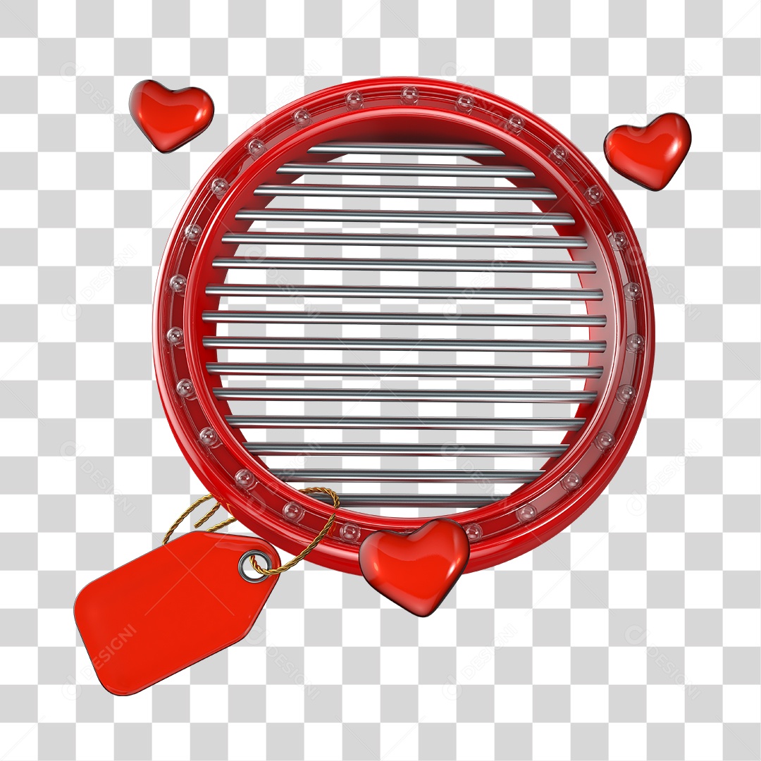 Elemento 3D Para Composição Moldura de Dia Das Mães PNG Transparente