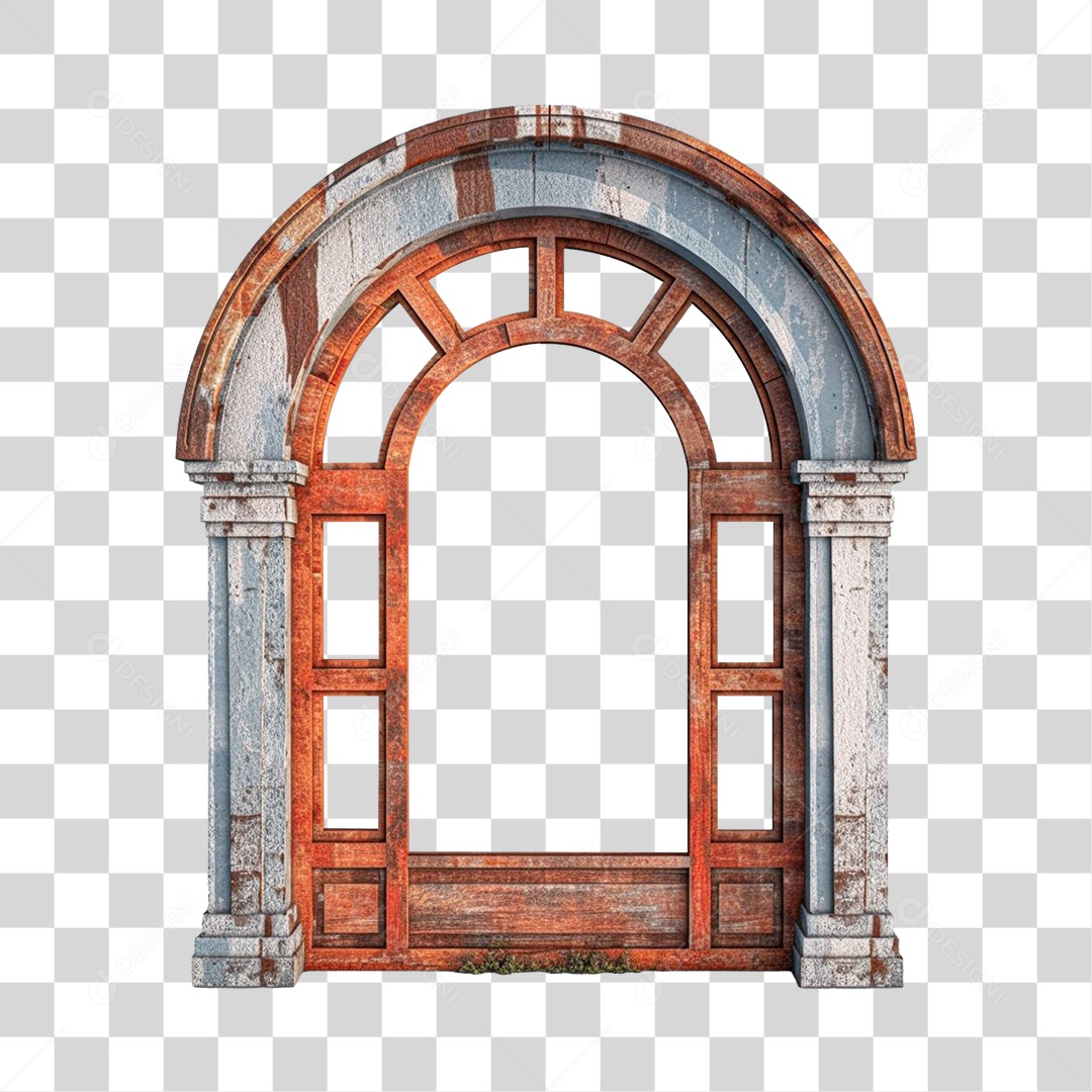 Elemento 3D Para Composição Janela de São João PNG Transparente