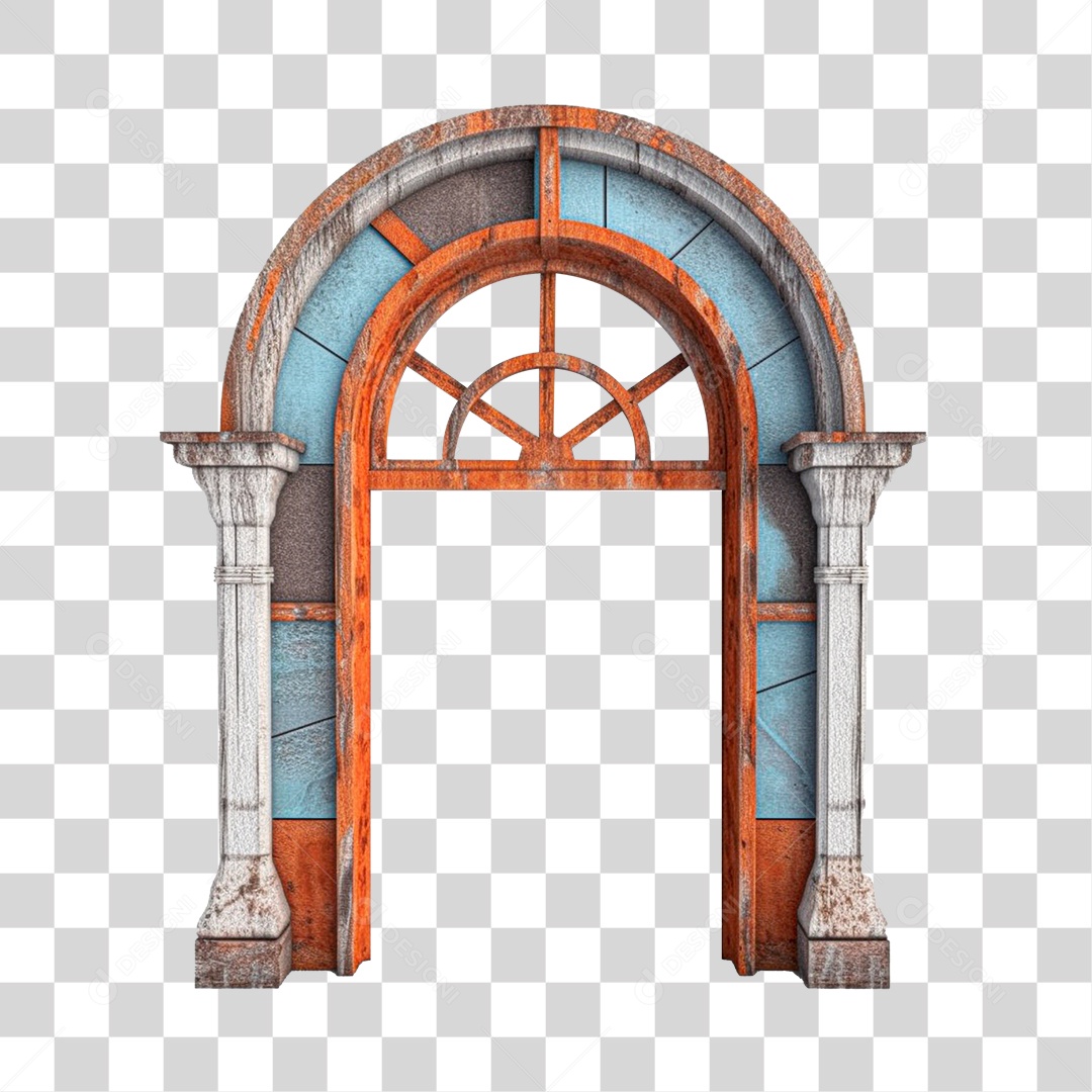 Elemento 3D Para Composição Janela de São João PNG Transparente