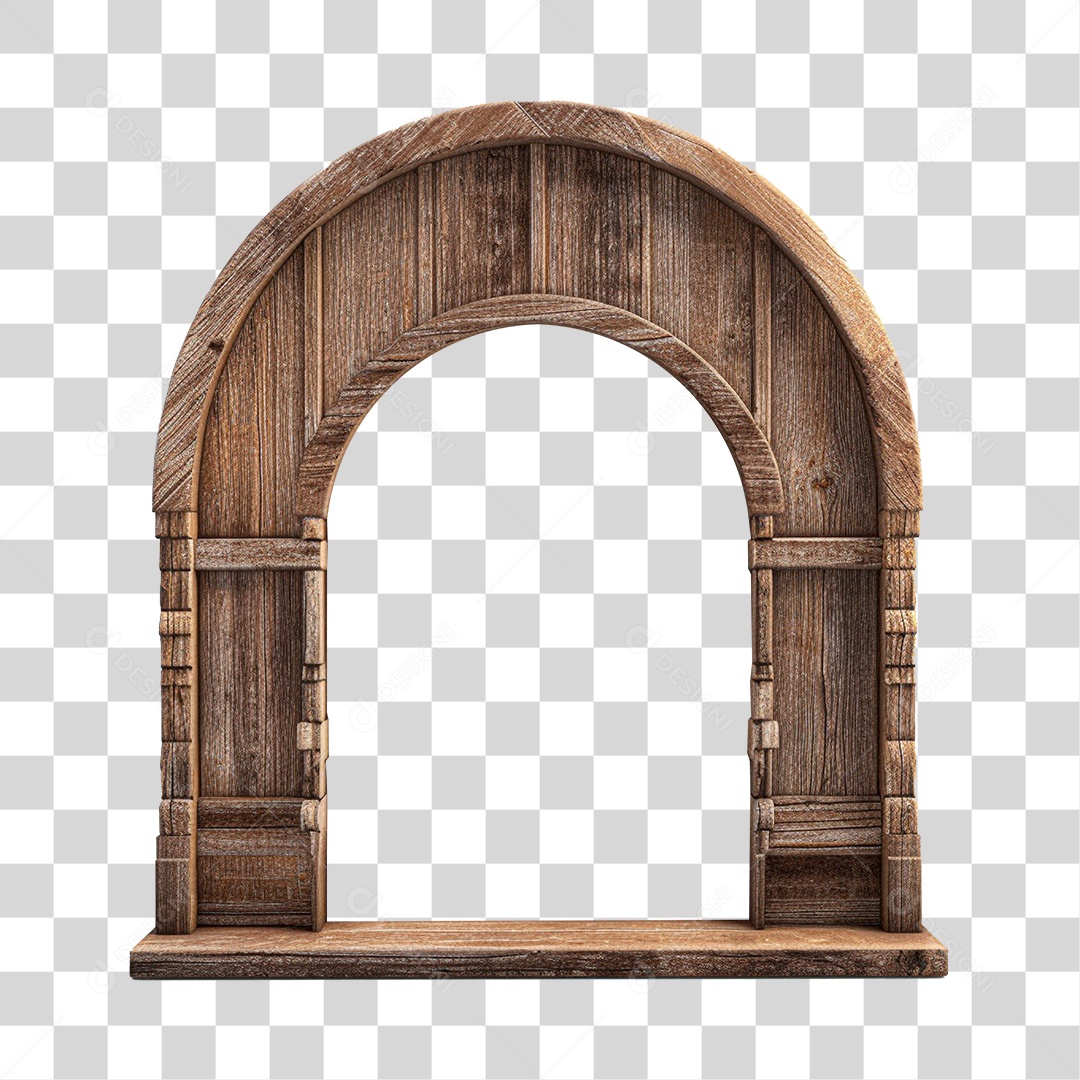 Elemento 3D Para Composição Janela de São João PNG Transparente