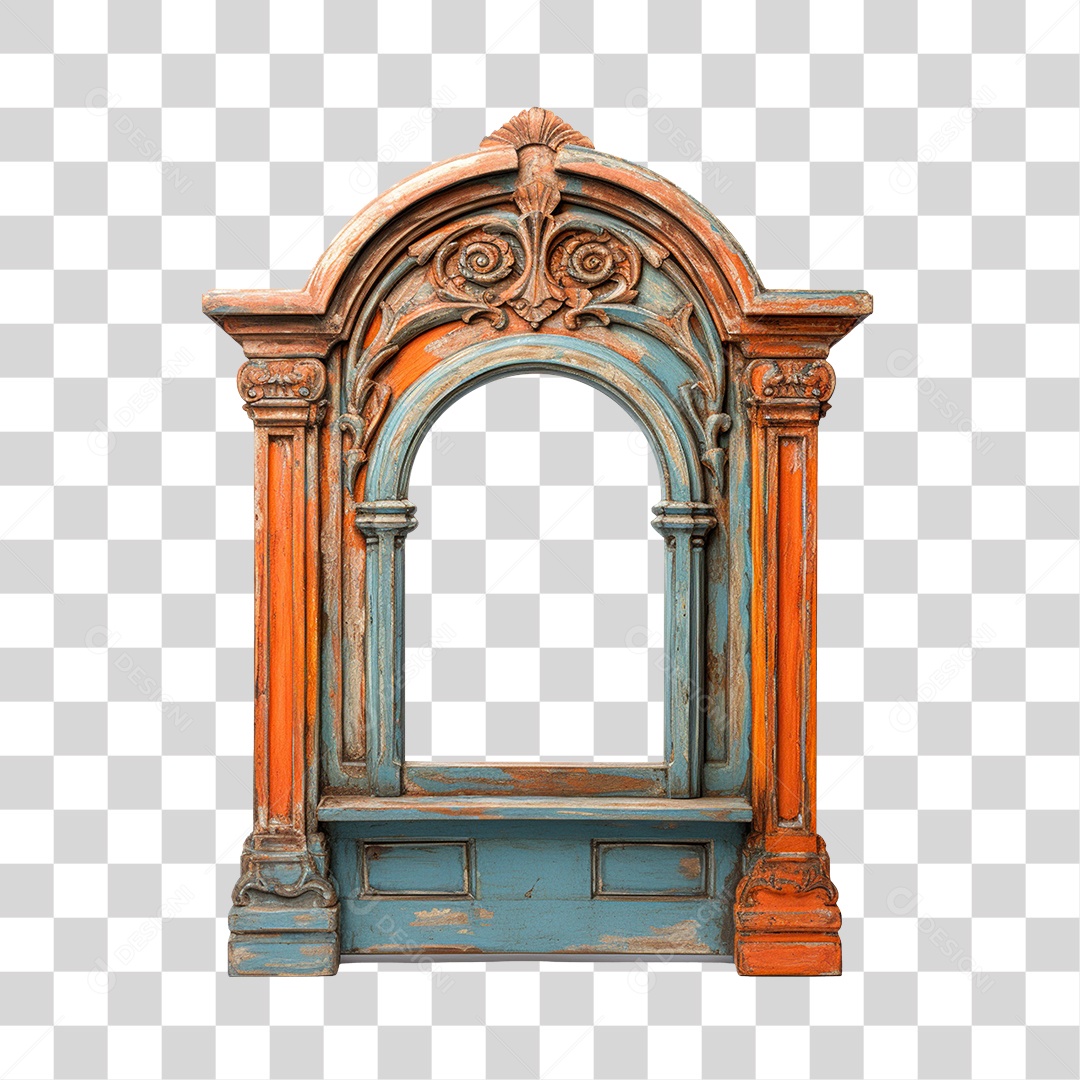 Elemento 3D Para Composição Janela de São João PNG Transparente