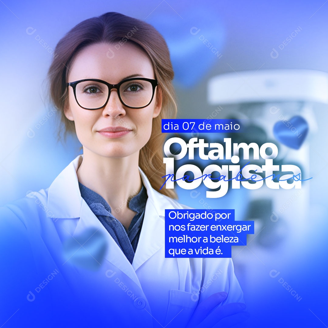 Social Media Dia Do Oftalmologista 07 De Maio PSD Editável