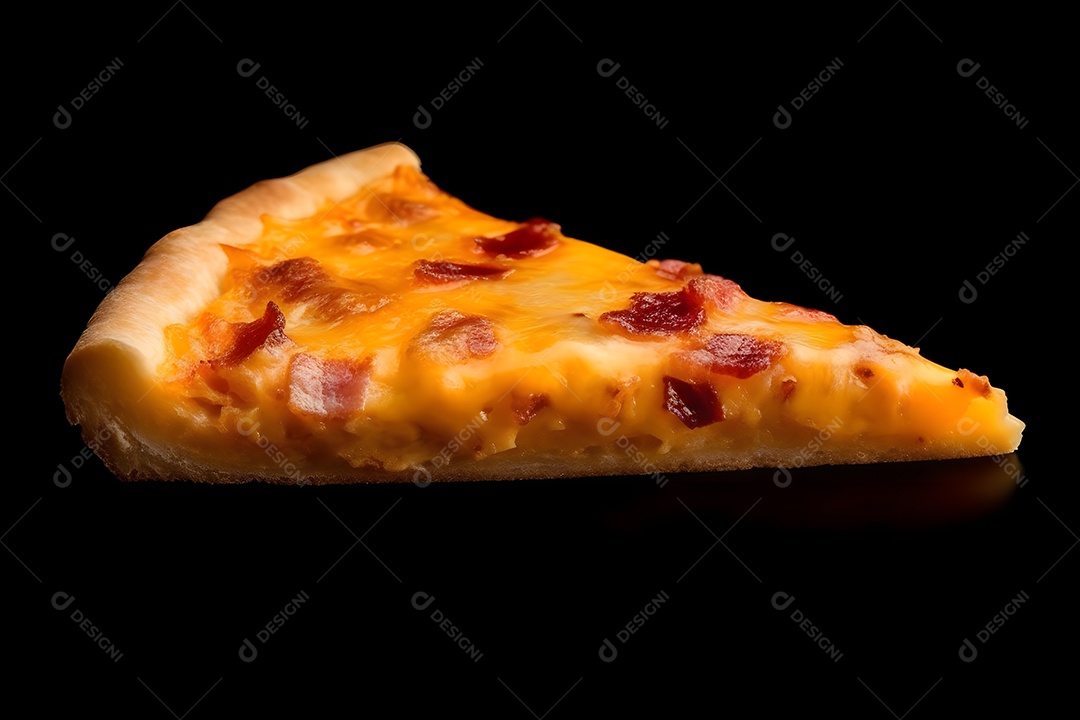 Fatia de pizza alimento saboroso