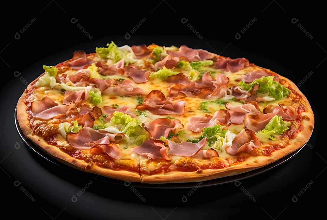 Fatia de pizza alimento saboroso