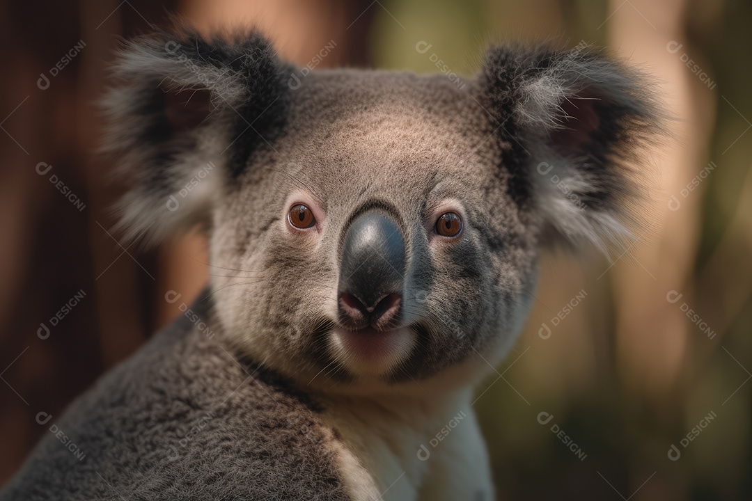 Coala olhando para a câmera fundo bonito