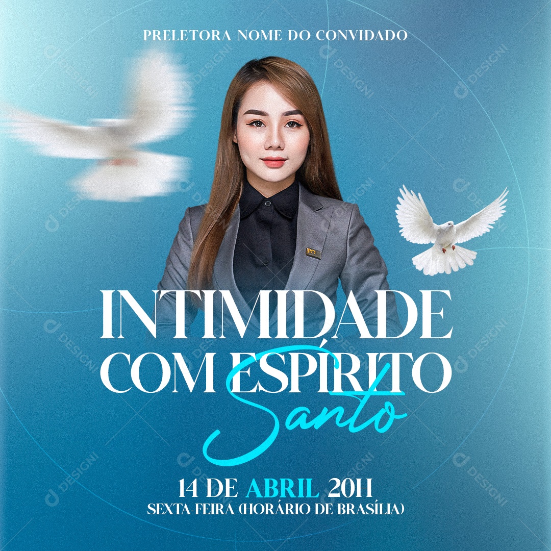 Social Media Intimidade Com Espirito Santo PSD Editavel