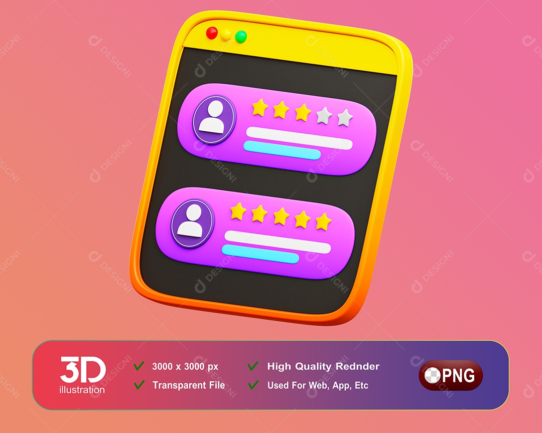 Elemento 3D Tablet Para Composição PSD