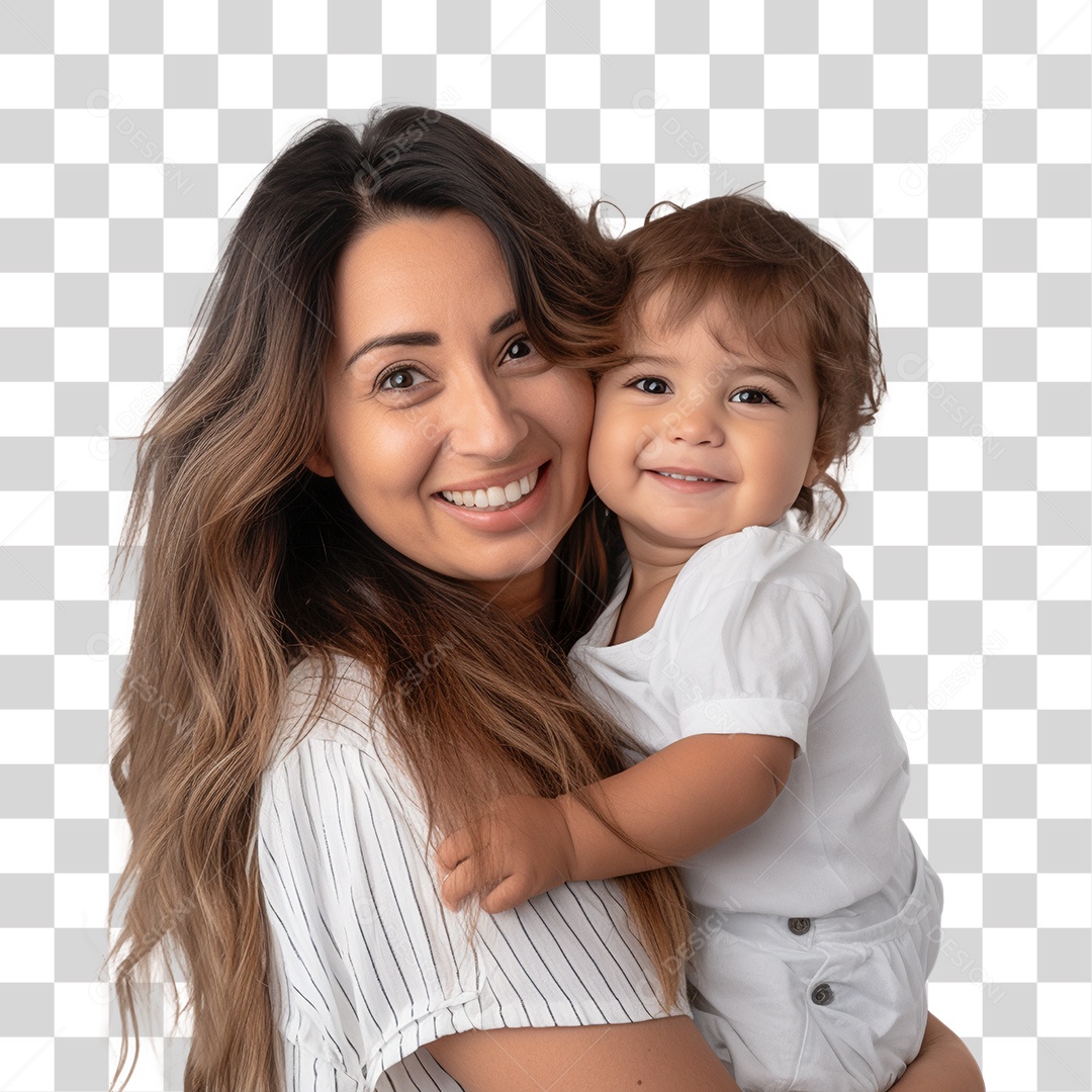 Mãe e Filha Se Abraçando PNG Transparente