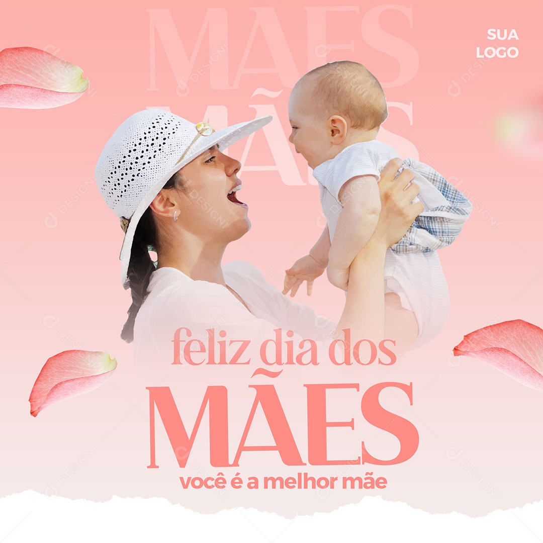 Social Media Feliz Dia Das Mães A Melhor Mãe PSD Editável