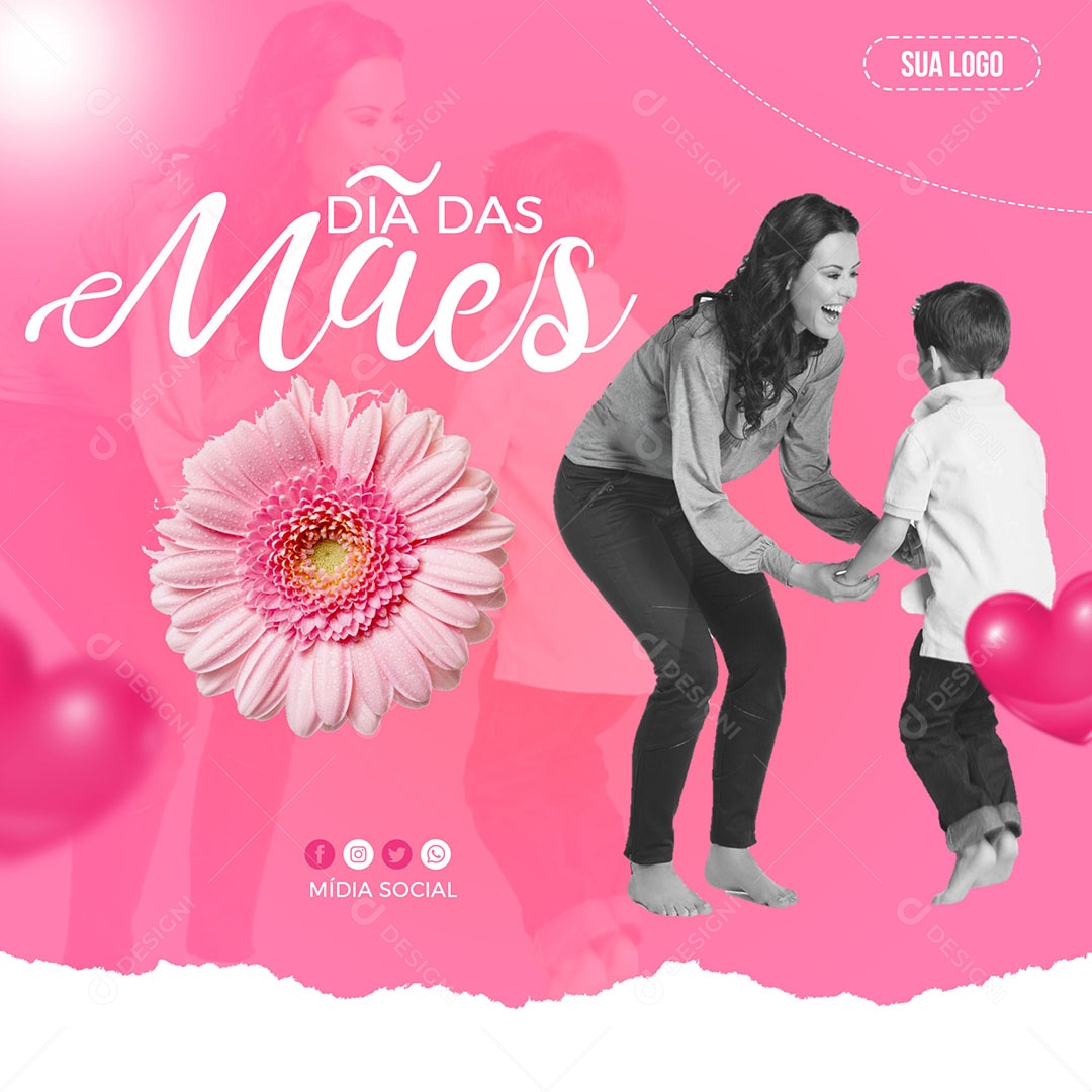 Social Media Dia Das Mães 14 De Maio PSD Editavel