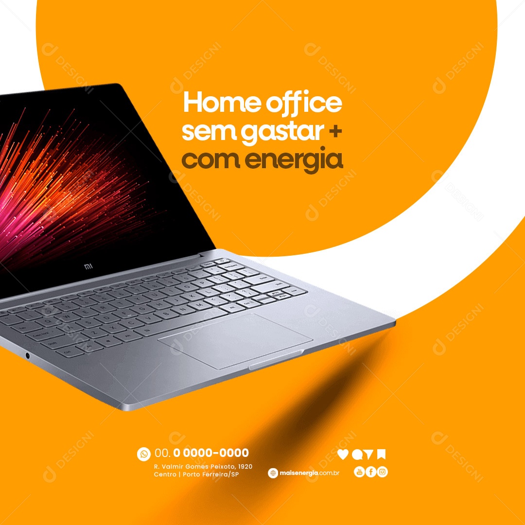 Energia Solar Social Media PSD Editável