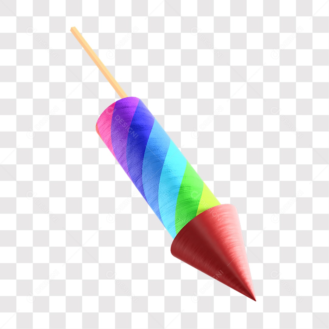 Fogos De Artifício Elemento 3D Para Composição PNG Transparente