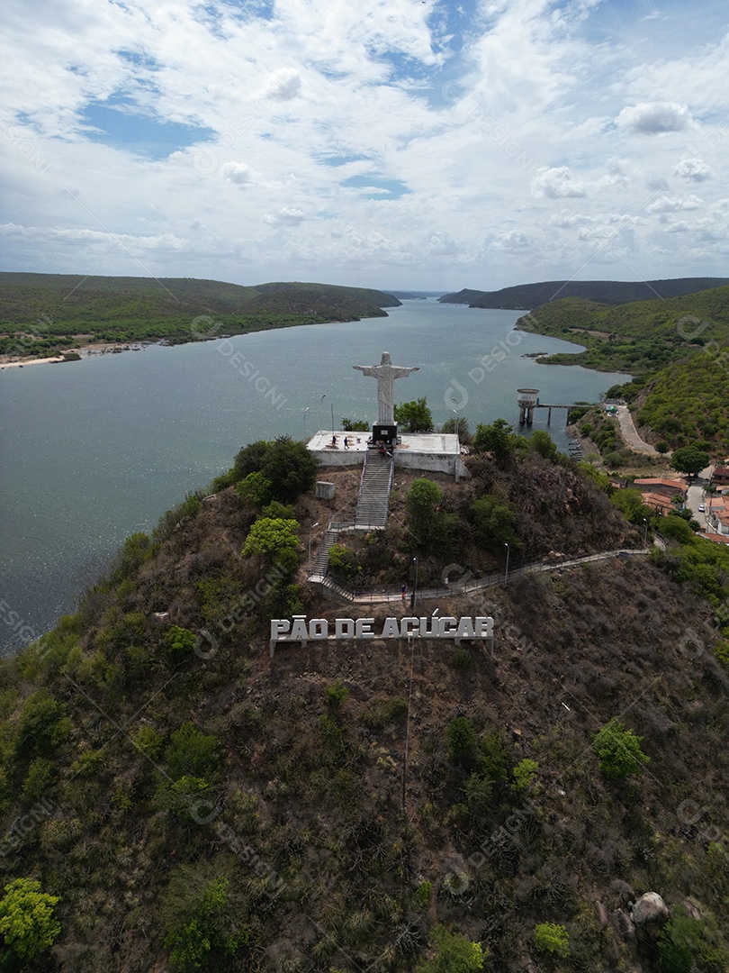 Praia turística pão de açúcar