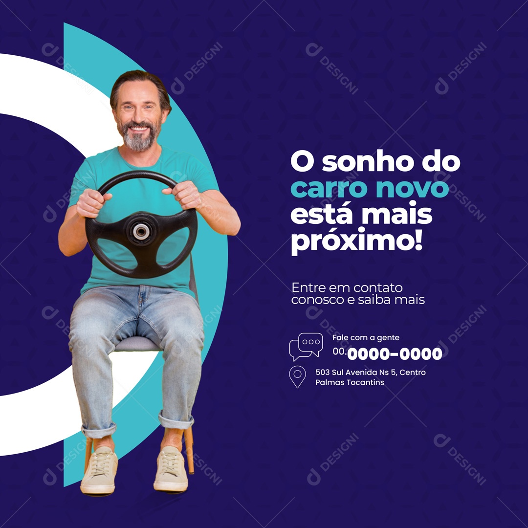 Financiamento de Veículos Social Media PSD Editável