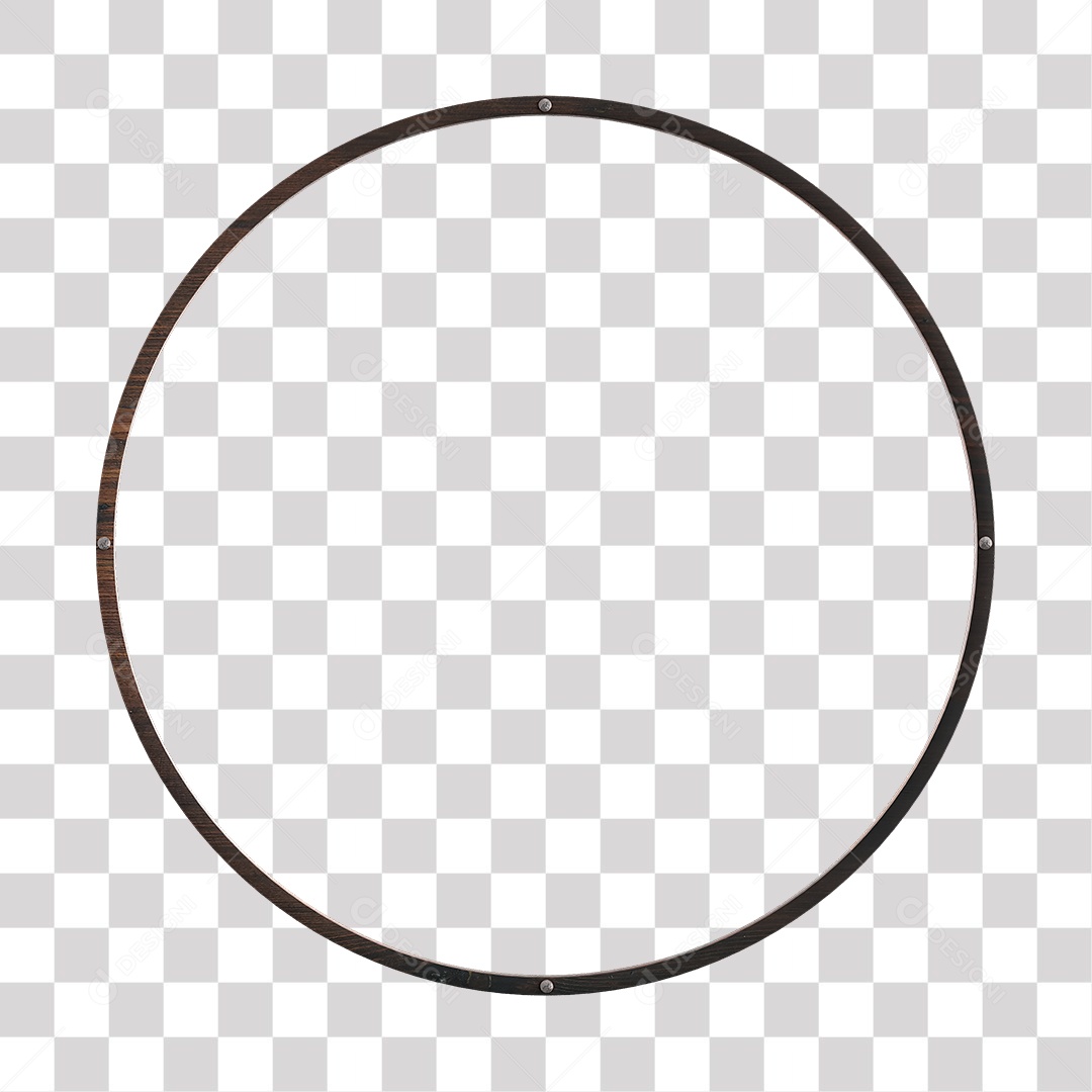 Painel Redondo Com Cotorno Elemento 3D PNG Transparente