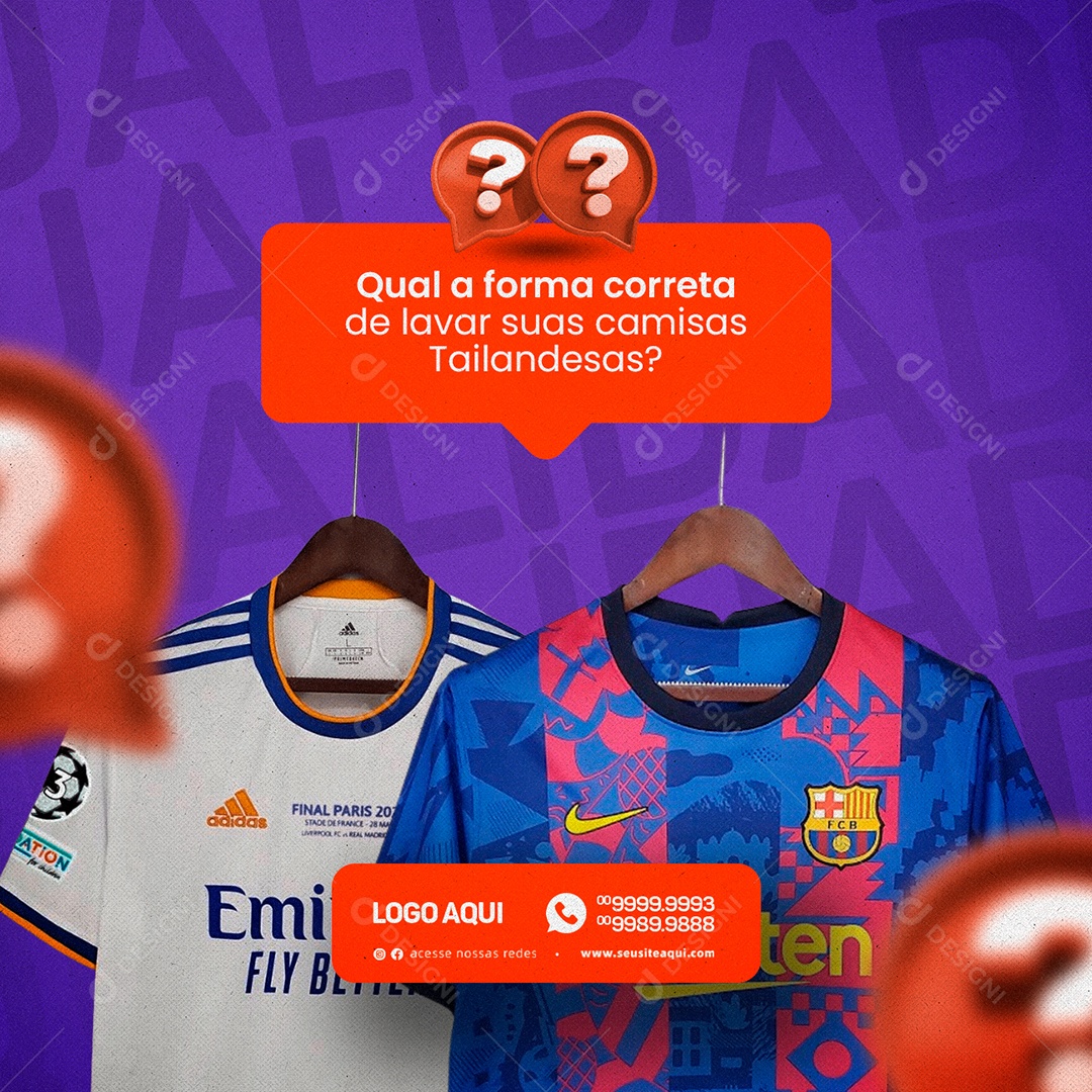 Qual A Forma Correta Artigos Esportivos Social Media PSD Editável