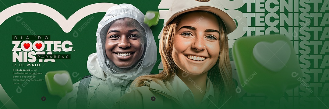 Parabéns Dia Do Zootecnista 13 De Maio Carrossel Social Media PSD Editável