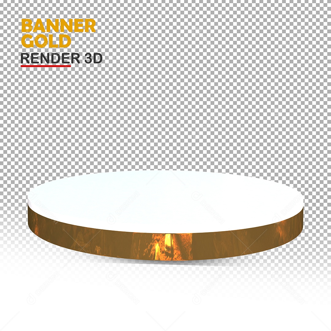 Elemento 3D Podium Para Composição PSD
