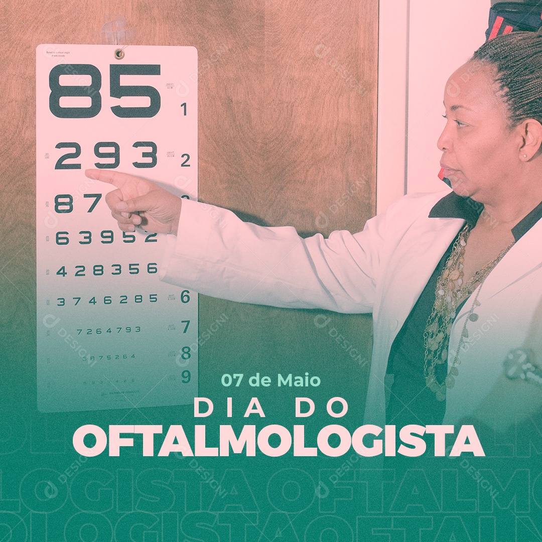 Social Media Dia Do Oftalmologista 07 De Maio PSD Editável